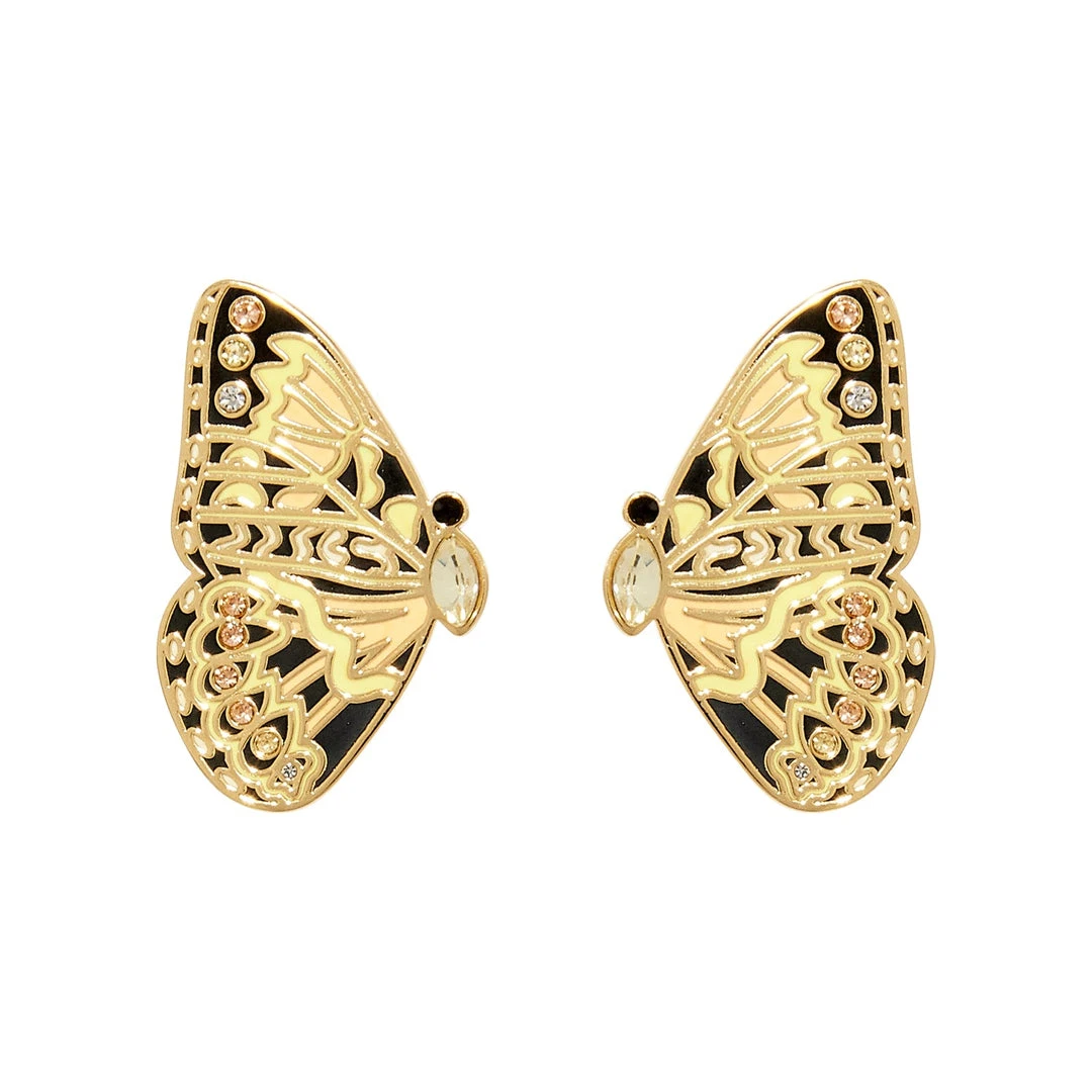 Mignonne Gavigan Gala Butterfly Stud Earrings Black Gold WHAT'S HOT 3 Mignonne Gavigan Gala Butterfly Stud Earrings Black Gold WHAT'S HOT