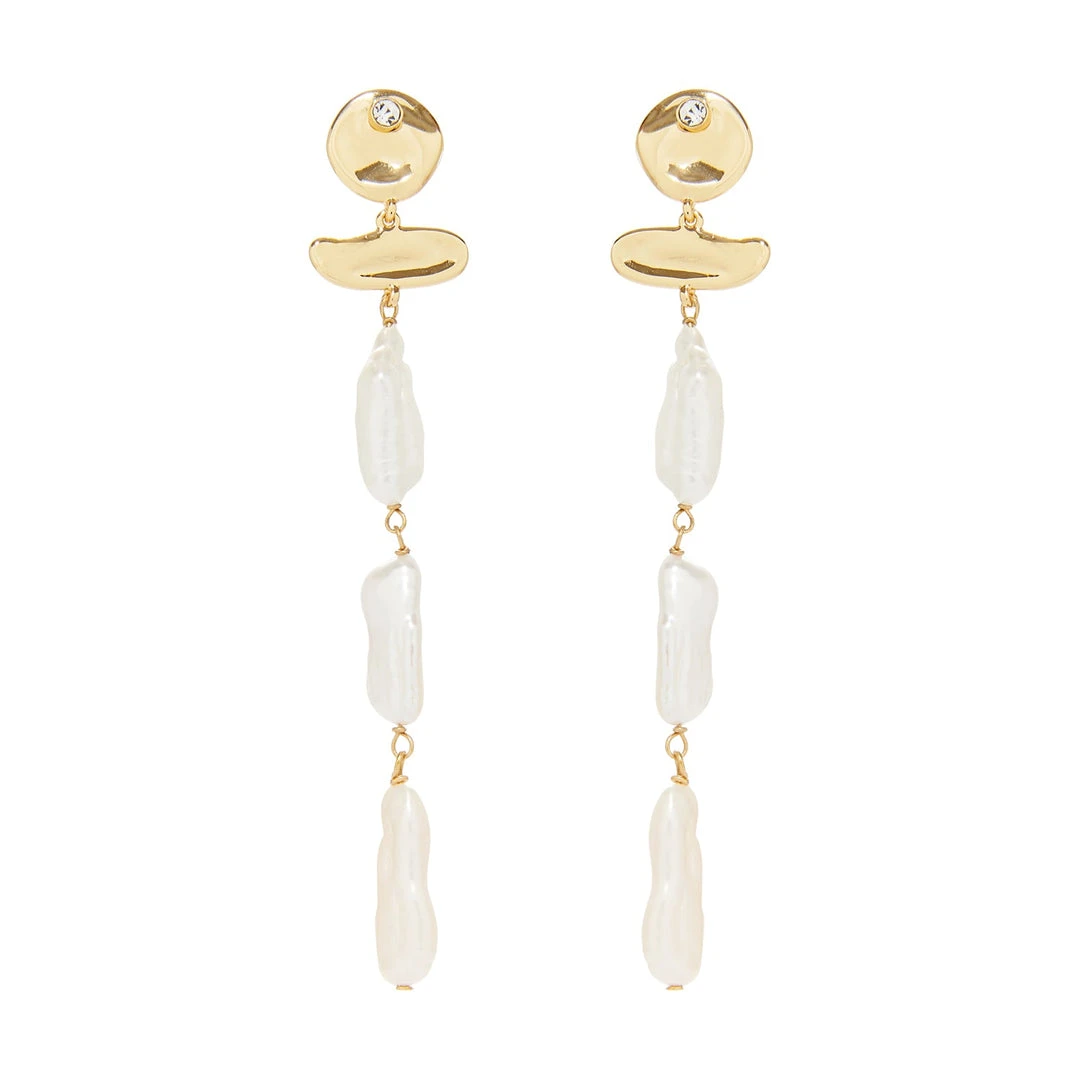 Mignonne Gavigan WHAT'S HOT Irina Pearl Earrings White Gold 3 Mignonne Gavigan WHAT'S HOT Irina Pearl Earrings White Gold