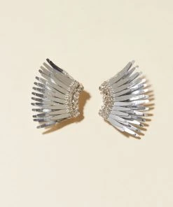 Mignonne Gavigan Metallic Mini Madeline Earrings Silver