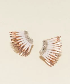 Mignonne Gavigan Mini Madeline Earrings Ivory Rosegold