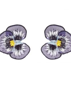 Mignonne Gavigan Pansy Stud Earrings Purple WHAT'S HOT