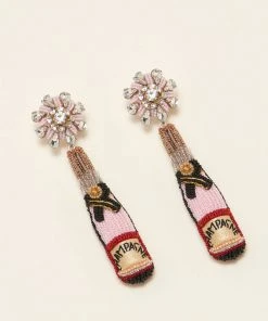 Mignonne Gavigan Rosé Champagne Earrings Blush