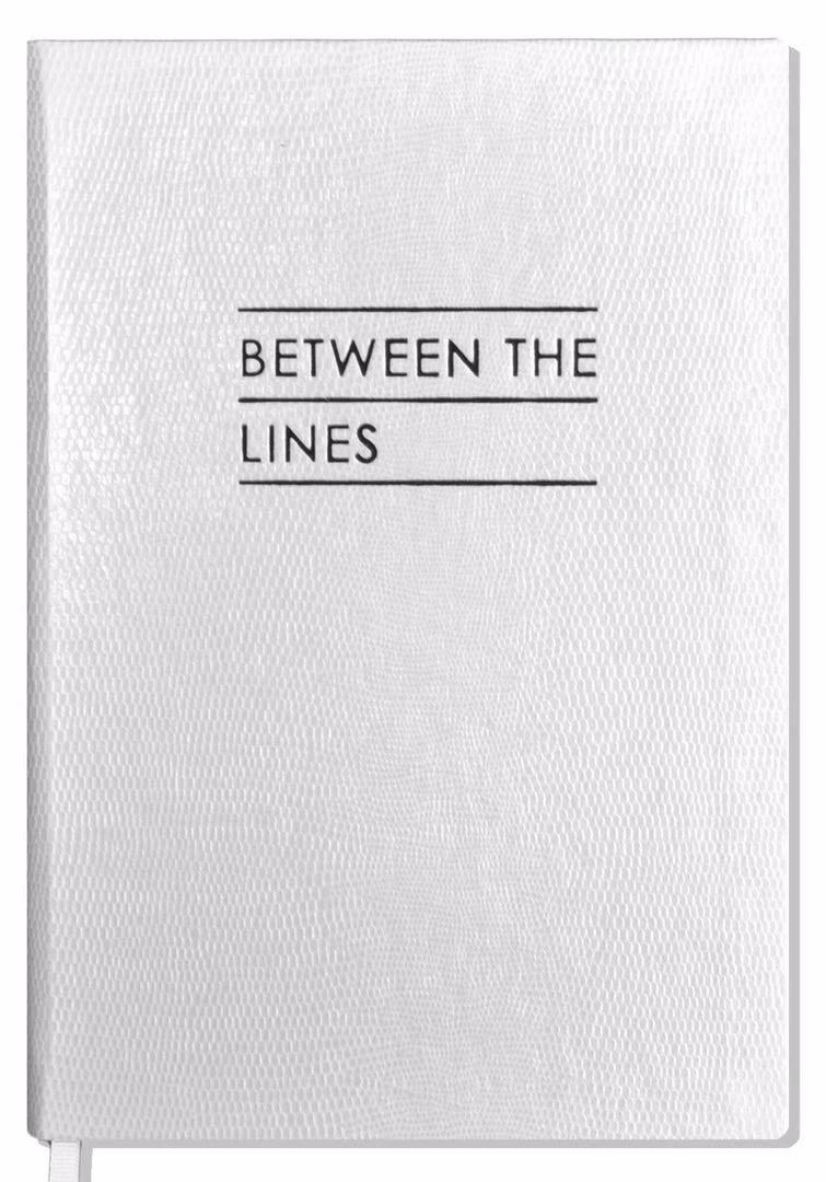 Sloane Stationery Contrast BETWEEN THE LINES - NOTEBOOK - White 3 Sloane Stationery Contrast BETWEEN THE LINES - NOTEBOOK - White