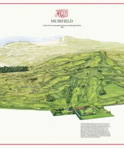 Vintage Golf Course Maps Muirfield