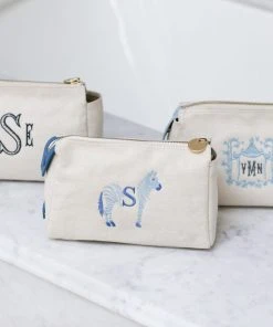 Neely & Chloe No. 31 The Medium Canvas Pouch Pebble