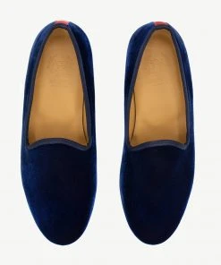 Del Toro WHAT'S HOT Men's Navy Velvet Slipper II 13 Del Toro WHAT'S HOT Men's Navy Velvet Slipper II