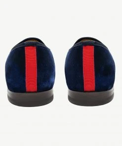 Del Toro WHAT'S HOT Men's Navy Velvet Slipper II