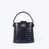 Neely & Chloe WHAT'S HOT No. 56 The Kettle Bag Croc Embossed