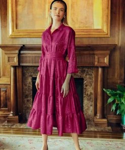 Daphne Wilde Giovanna In Raspberry Moire CLOTHING