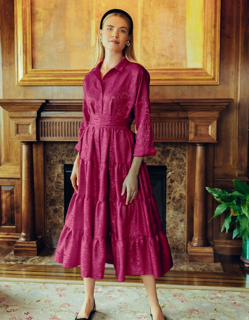 Daphne Wilde Giovanna In Raspberry Moire CLOTHING 3 Daphne Wilde Giovanna In Raspberry Moire CLOTHING