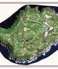 Vintage Golf Course Maps Old Head Golf Links Map