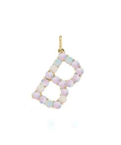 Briony Raymond Confetti Opal Letter Pendant Fine Jewelry