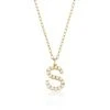 Briony Raymond Confetti Pearl Letter Pendant Fine Jewelry