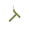Briony Raymond Fine Jewelry Confetti Peridot Letter Pendant - Large