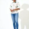OLIPHANT Puff Blouse- Frond Green