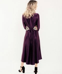 RosewaterHouse Isfahan Dress - Aubergine CLOTHING