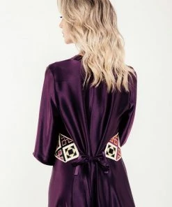 RosewaterHouse Isfahan Dress - Aubergine CLOTHING