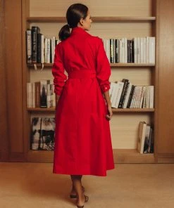 Daphne Wilde Stella In Red Cotton WHAT'S HOT