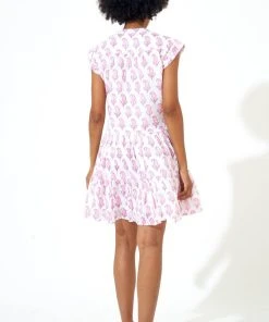 OLIPHANT Roll Sleeve Dress- Tulip Pink 6 OLIPHANT Roll Sleeve Dress- Tulip Pink
