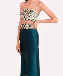 RosewaterHouse Avin Skirt - Teal CLOTHING