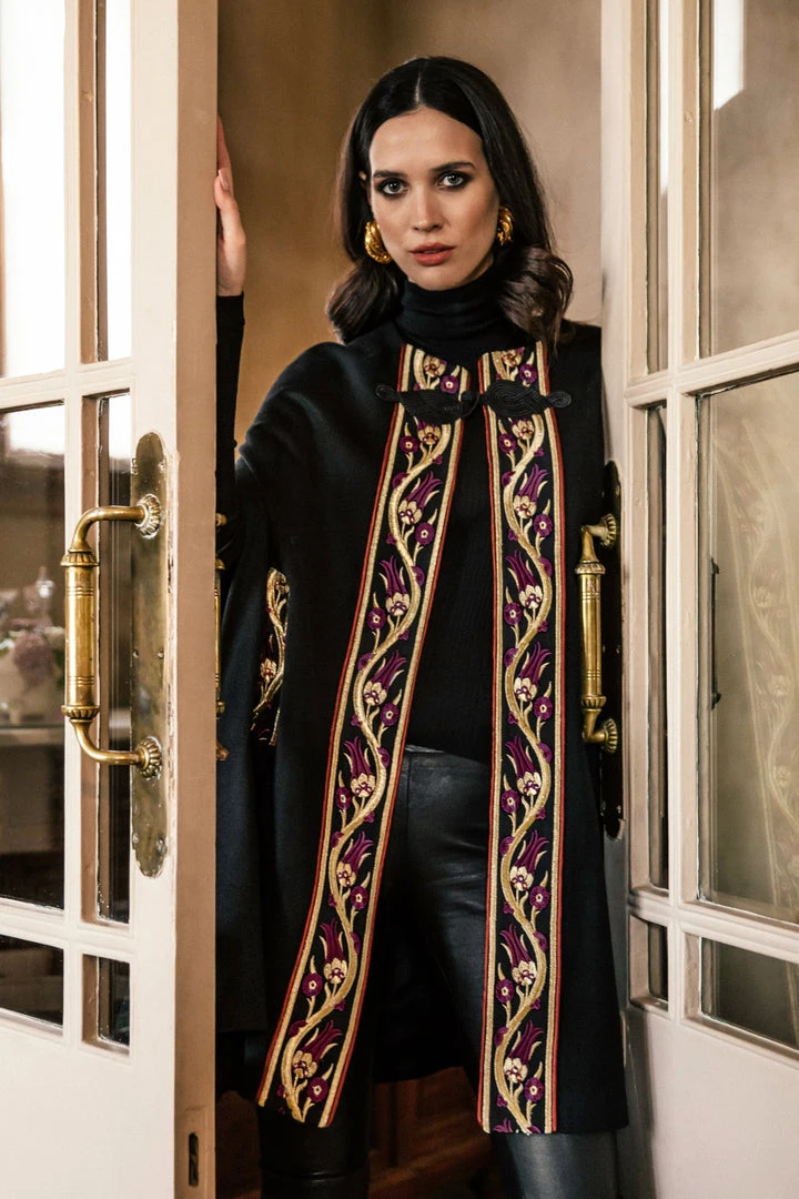 RosewaterHouse Ottoman Laleh Cape - Purple 4 RosewaterHouse Ottoman Laleh Cape - Purple