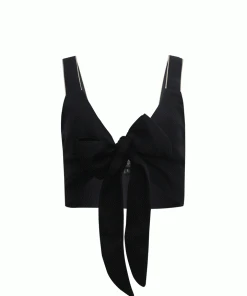 RosewaterHouse Sarah Crop Top - Black