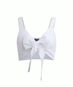 RosewaterHouse Sarah Crop Top - White Tops