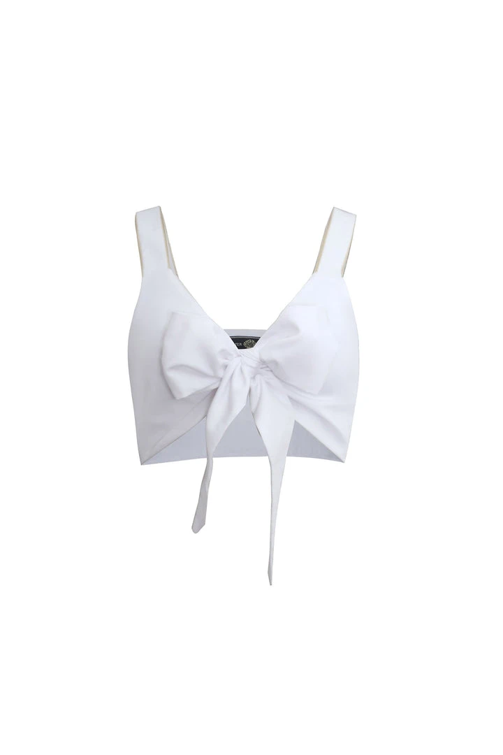 RosewaterHouse Sarah Crop Top - White Tops 7 RosewaterHouse Sarah Crop Top - White Tops