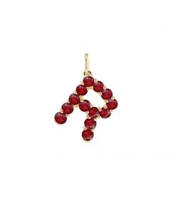 Briony Raymond Confetti Ruby Letter Pendant Fine Jewelry