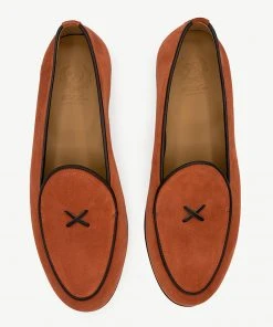 Del Toro Men's Rust Suede Milano Loafer WHAT'S HOT