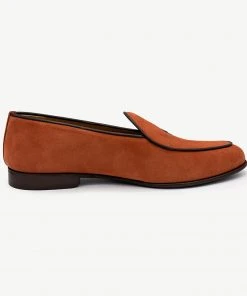 Del Toro Men's Rust Suede Milano Loafer WHAT'S HOT