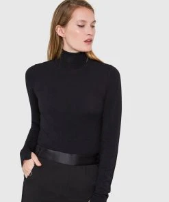 Santicler Mira Turtleneck Viscose Bodysuit