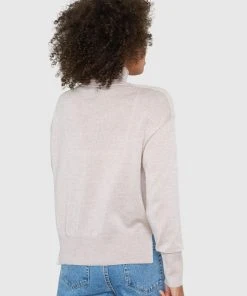 Santicler Tops Eileen Turtleneck Relaxed-Fit Merino Wool Sweater