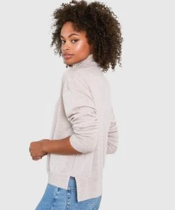 Santicler Tops Eileen Turtleneck Relaxed-Fit Merino Wool Sweater