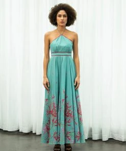 Sruti Dalmia Spider Lily Halter Dress WHAT'S HOT