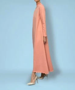 Casey Marks WHAT'S HOT Lounge Dress In Salmon French Terry