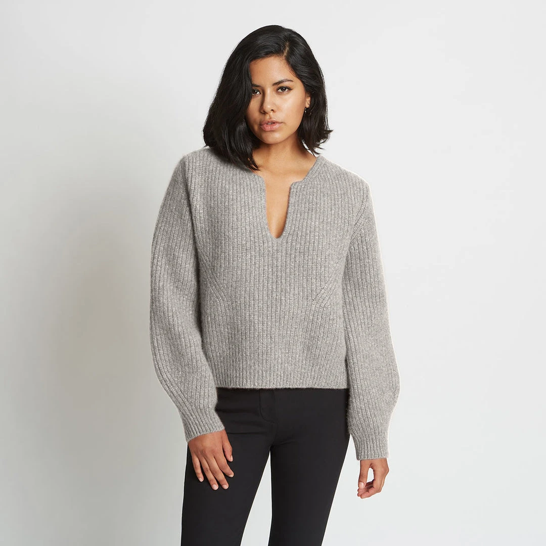 Santicler Tops Kaya Ribbed Pure Cashmere Sweater 3 Santicler Tops Kaya Ribbed Pure Cashmere Sweater
