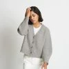 Santicler Alix Ribbed Pure Cashmere Cardigan 1 Santicler Alix Ribbed Pure Cashmere Cardigan