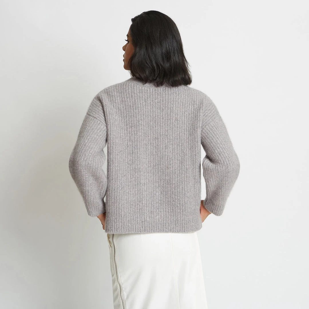 Santicler Alix Ribbed Pure Cashmere Cardigan 5 Santicler Alix Ribbed Pure Cashmere Cardigan