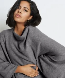 Santicler ACCESSORIES Jenica Cashmere Poncho, Multiple Colors