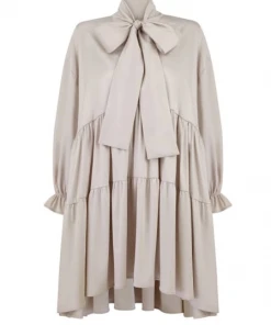 Monica Nera CLOTHING Amanda Pussybow Dress, Available In Multiple Colors