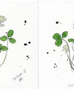 Lia Burke Libaire Splatter Clovers (Set Of 2) Art & Games