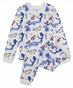 Ro's Garden Sleepwear Cameron Kid's Pajamas, Jawsome