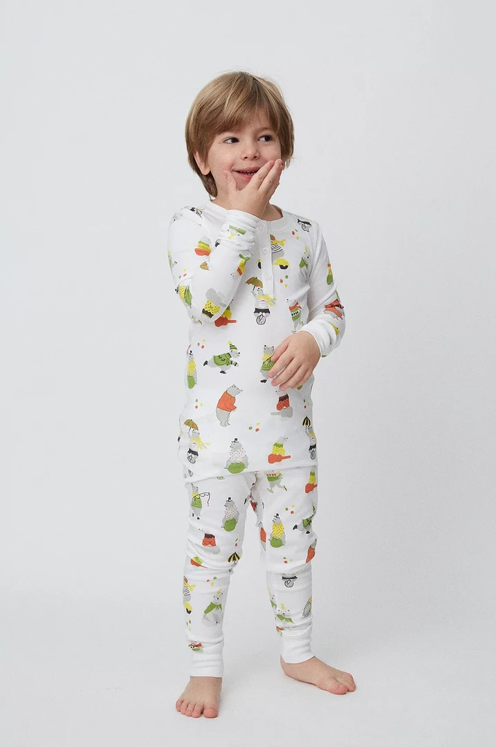 Ro's Garden Sleepwear Cameron Kid's Pajamas, Circus 3 Ro's Garden Sleepwear Cameron Kid's Pajamas, Circus