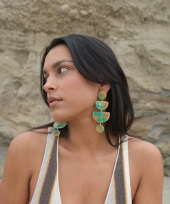 Mignonne Gavigan WHAT'S HOT Gabriella Drop Earrings Green Yellow 7 Mignonne Gavigan WHAT'S HOT Gabriella Drop Earrings Green Yellow
