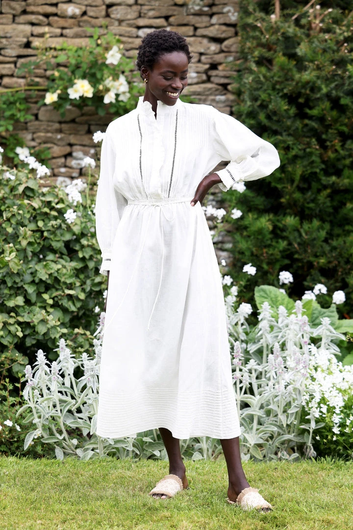 Seraphina CLOTHING THE LADDER LACE DRESS | Ecru Chambray 3 Seraphina CLOTHING THE LADDER LACE DRESS | Ecru Chambray