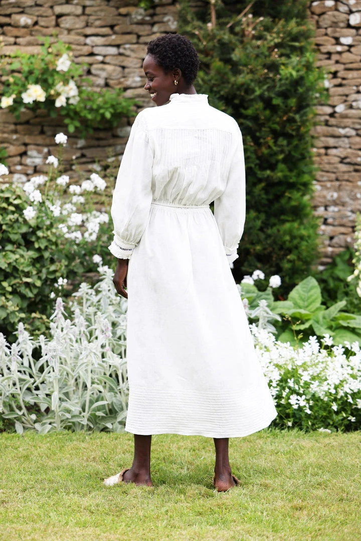 Seraphina CLOTHING THE LADDER LACE DRESS | Ecru Chambray 4 Seraphina CLOTHING THE LADDER LACE DRESS | Ecru Chambray