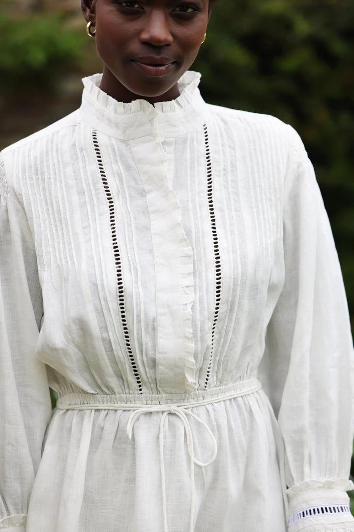 Seraphina CLOTHING THE LADDER LACE DRESS | Ecru Chambray 7 Seraphina CLOTHING THE LADDER LACE DRESS | Ecru Chambray