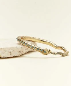 Mignonne Gavigan Serpent Cuff Turquoise Gold 7 Mignonne Gavigan Serpent Cuff Turquoise Gold