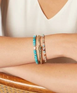 Mignonne Gavigan Serpent Cuff Turquoise Gold